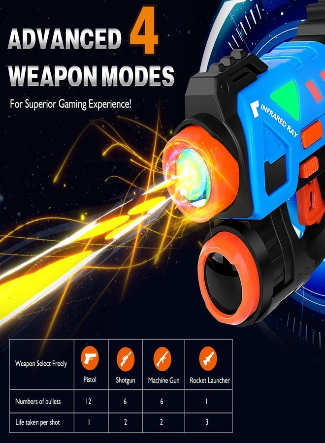 KIZJORYA Laser Tag Guns Set of 4, Laser Tag for Boys Age 8-12 with 4 Infrared Vests & 4 Laser Guns, Multi Players Sports & Outdoor Play Toys, Outside Activity Backyard Games - Image 3